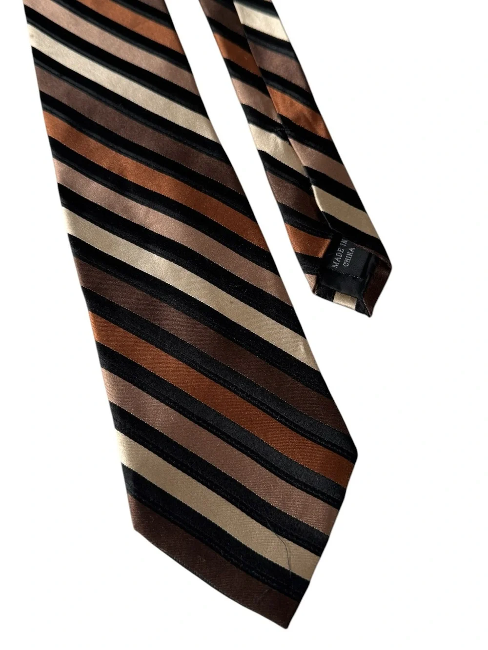 Mens Silk Striped Neck Tie Luxe Old Money Quiet Luxury‎ Preppy Wedding